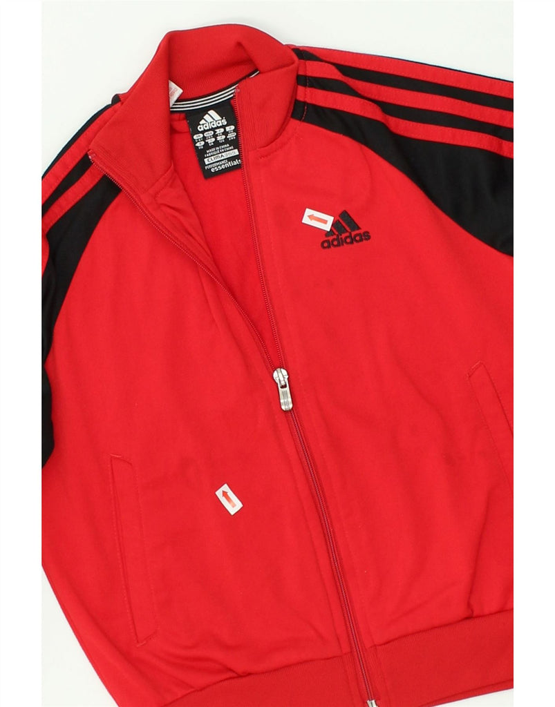 ADIDAS Boys Clima 365 Tracksuit Top Jacket 5-6 Years Red Colourblock | Vintage Adidas | Thrift | Second-Hand Adidas | Used Clothing | Messina Hembry 