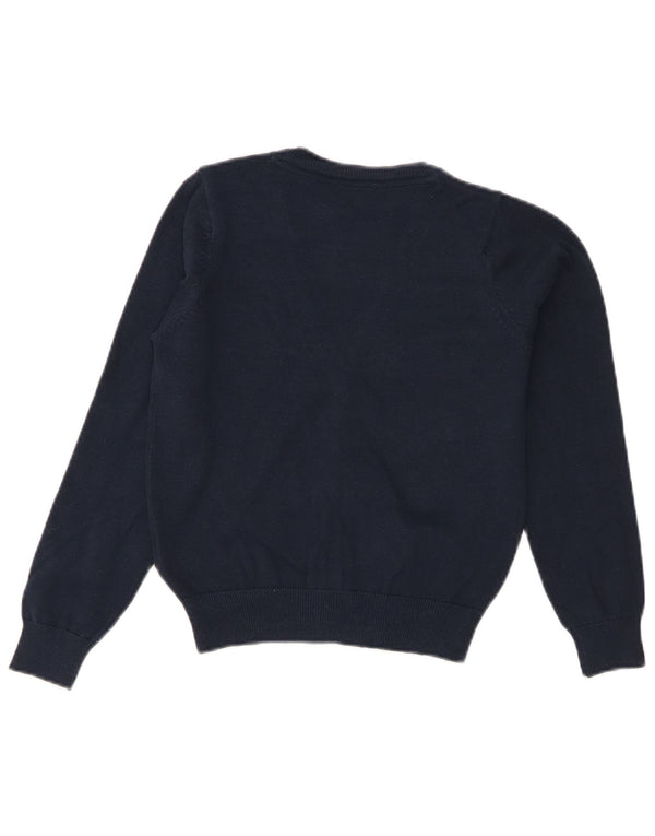 Marks & Spencer Girls Cardigan Sweater 8-9 Years Navy Blue Cotton