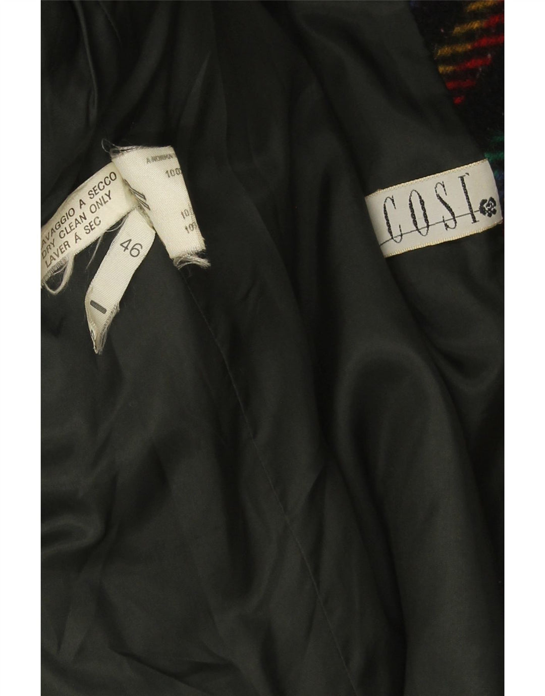 Vintage Womens 1 Button Blazer Jacket IT 46 Large Multicoloured Check