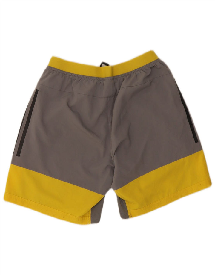 Adidas Mens Sport Shorts Small  Grey Colourblock Polyester