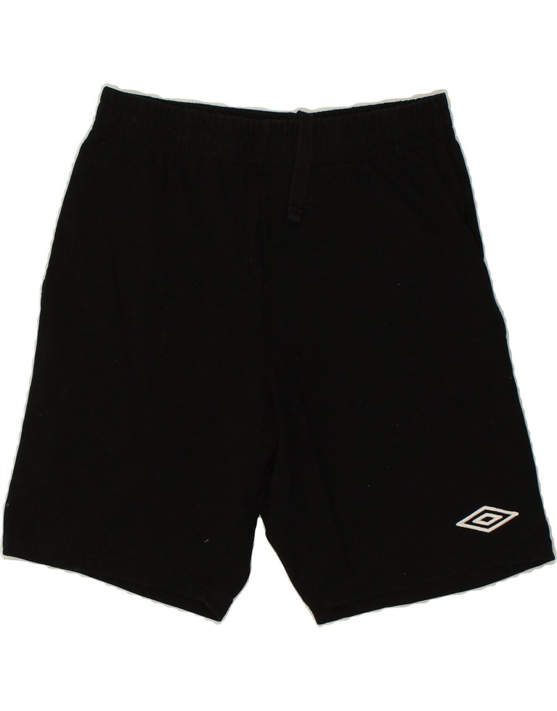 UMBRO Mens Graphic Sport Shorts Medium Black Cotton | Vintage Umbro | Thrift | Second-Hand Umbro | Used Clothing | Messina Hembry 