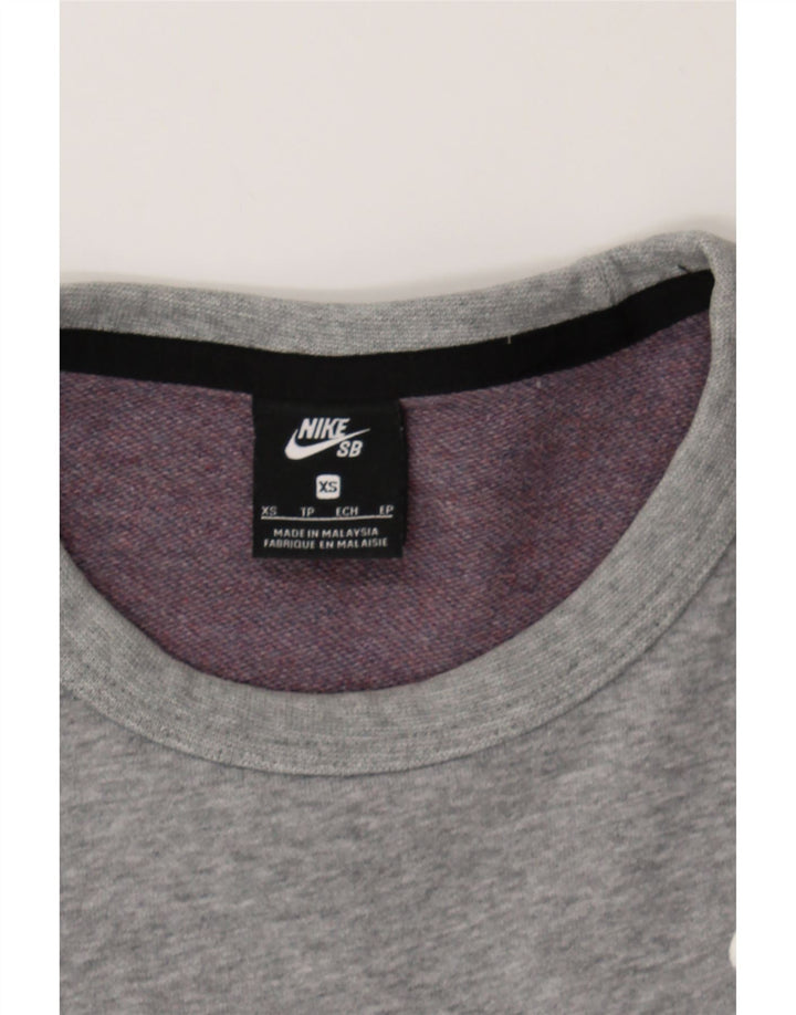 NIKE Mens Sweatshirt Jumper XS Grey Cotton Vintage Nike and Second-Hand Nike from Messina Hembry 