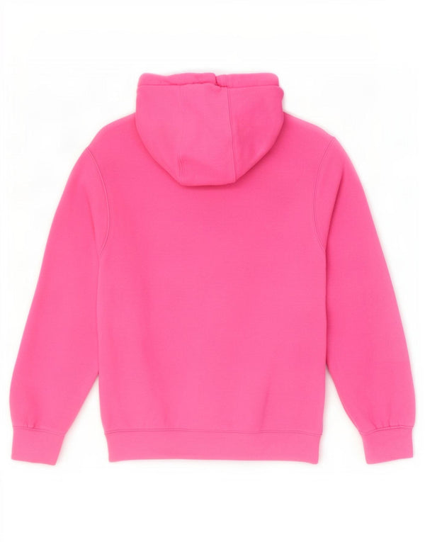 Nike Womens Oversized Hoodie Jumper UK 10 Small Pink Cotton