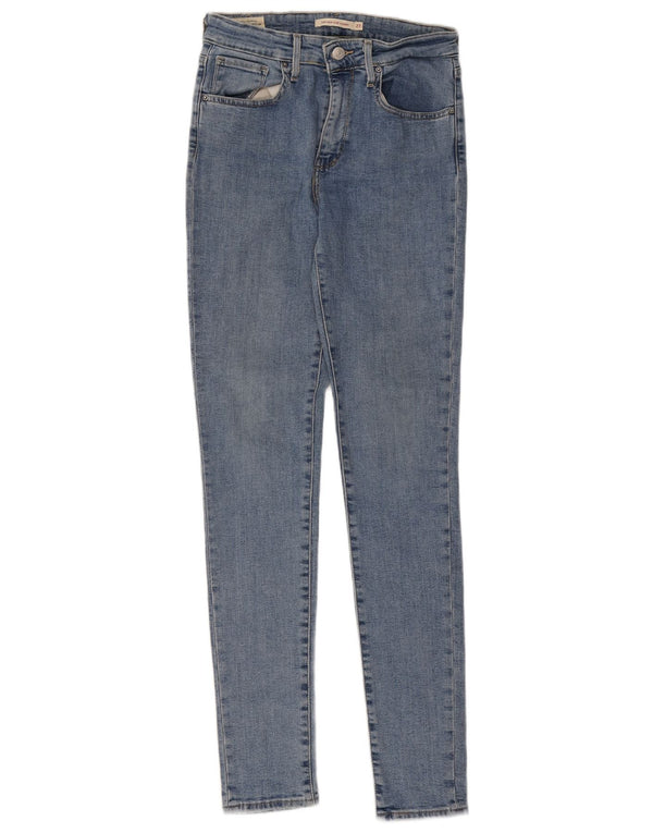 Levi's Womens 721 High Rise Skinny Jeans W27 L32 Blue Cotton