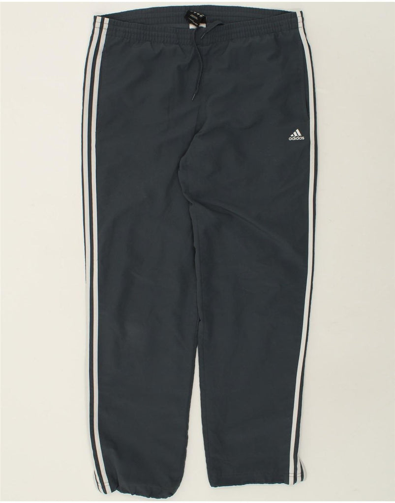 ADIDAS Mens Tracksuit Trousers Medium Grey Polyester | Vintage Adidas | Thrift | Second-Hand Adidas | Used Clothing | Messina Hembry 