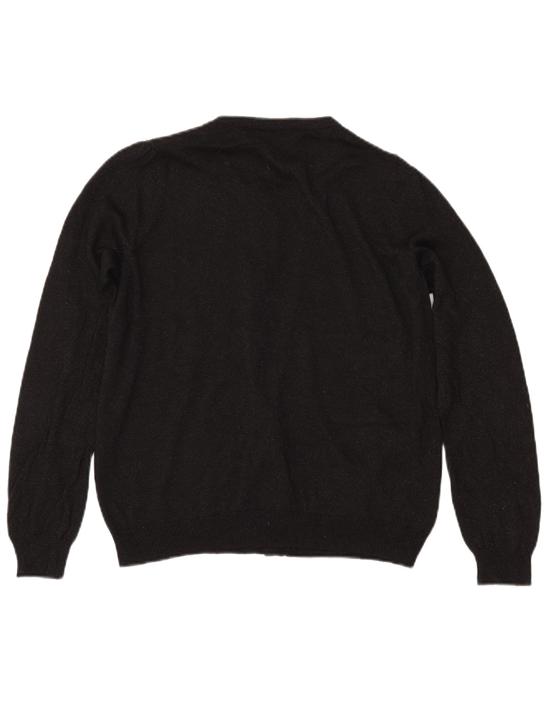 MARKS & SPENCER Womens Cardigan Sweater UK 14 Medium Black Flecked