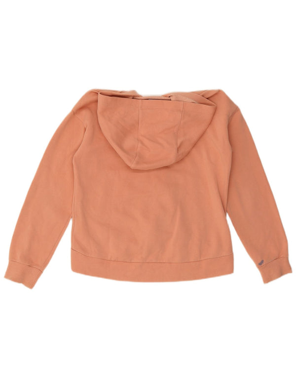 Nike Girls Zip Hoodie Sweater 12-13 Years Large Pink Cotton