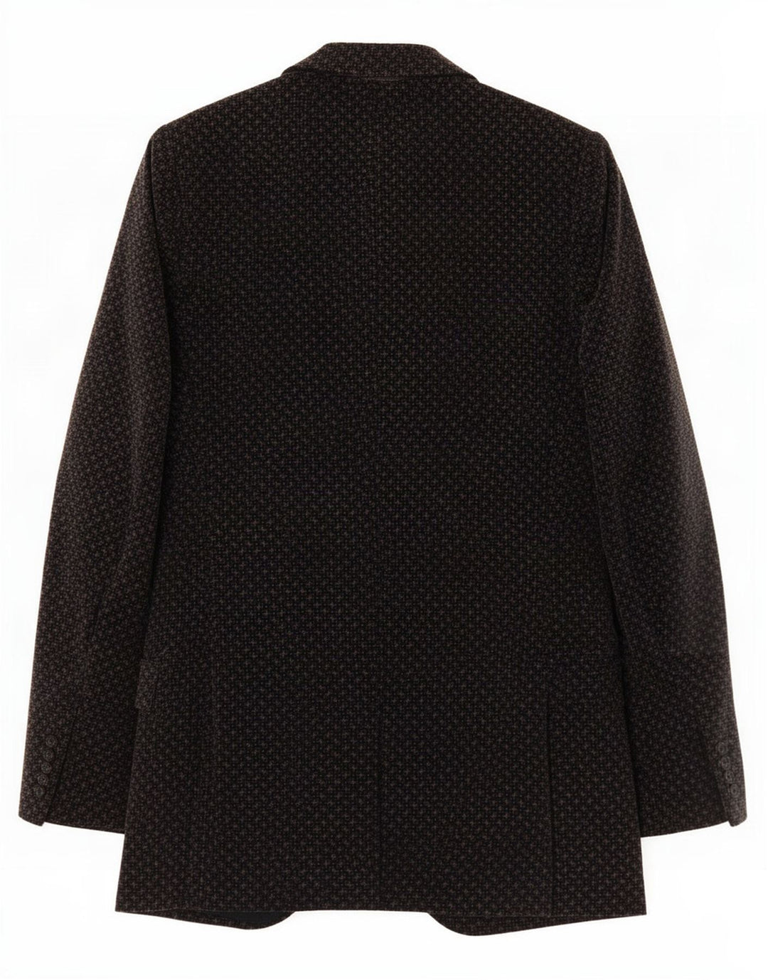 Vintage Mens 2 Button Velvet Blazer Jacket IT 50 Large Black Geometric