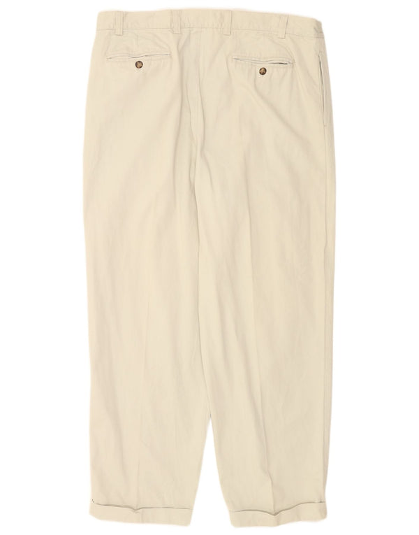 Gap Mens Pegged Chino Trousers W40 L30 Beige Cotton