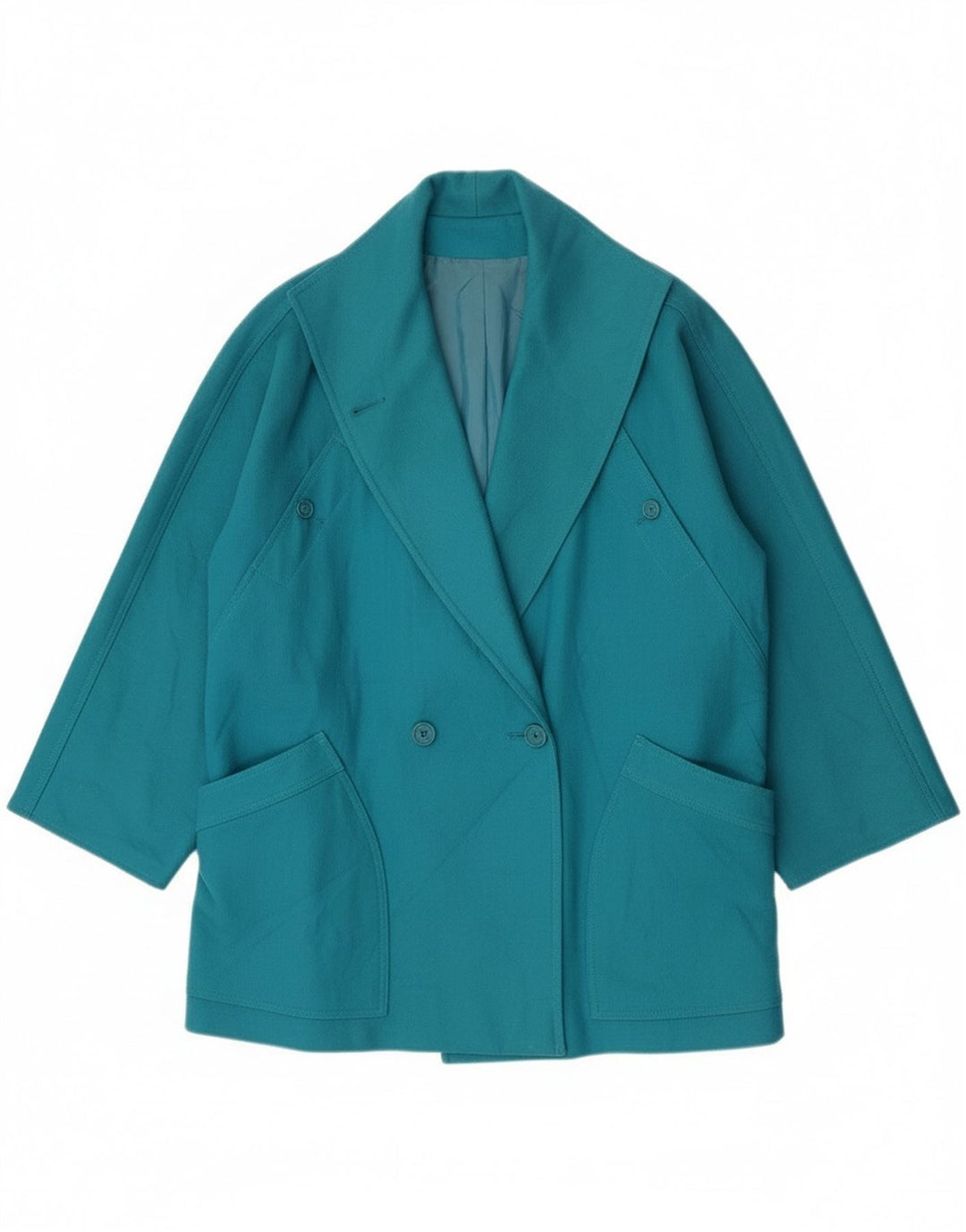 Marella Womens 2 Button Blazer Jacket UK 10 Small Turquoise Classic