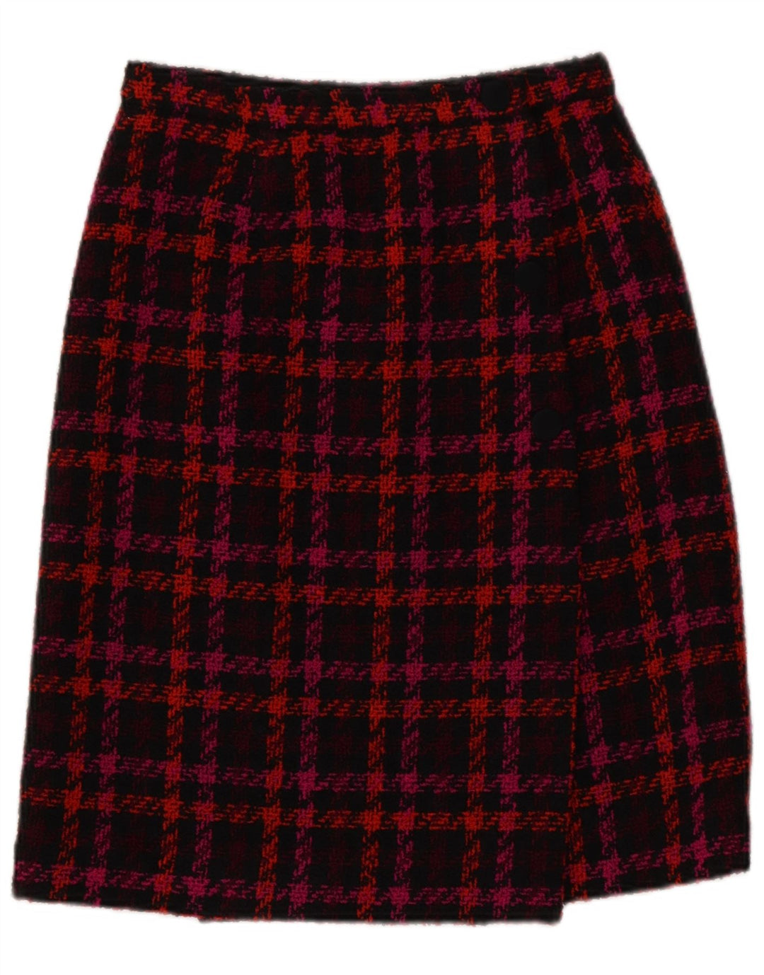 Vintage Womens Wrap Skirt W26 Small Multicoloured Houndstooth