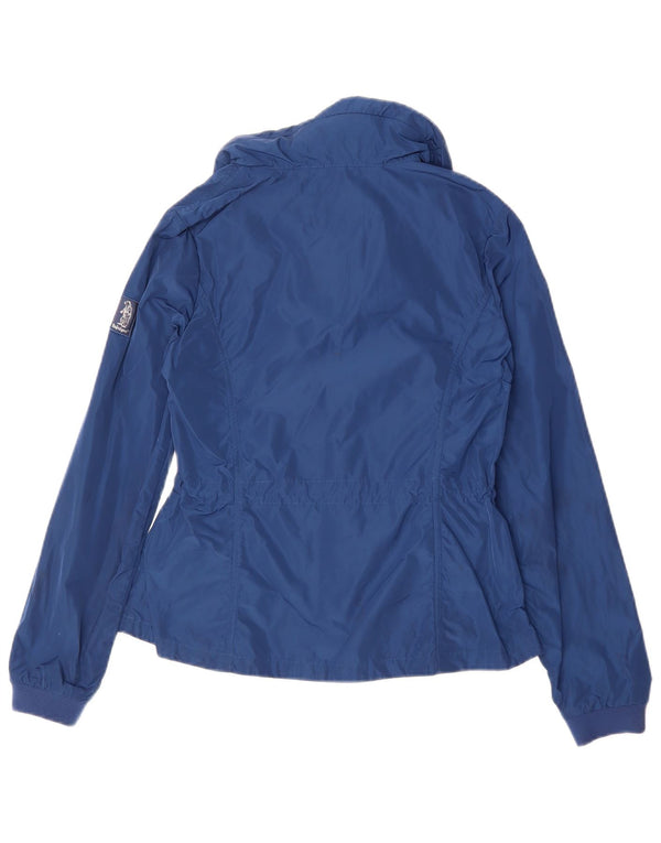 Refrigue Womens Zip Windbreaker Jacket UK 10 Small Blue