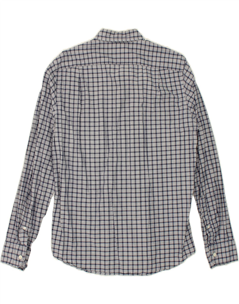 J. CREW Mens Slim Shirt Medium Blue Check Cotton Vintage J. Crew and Second-Hand J. Crew from Messina Hembry 