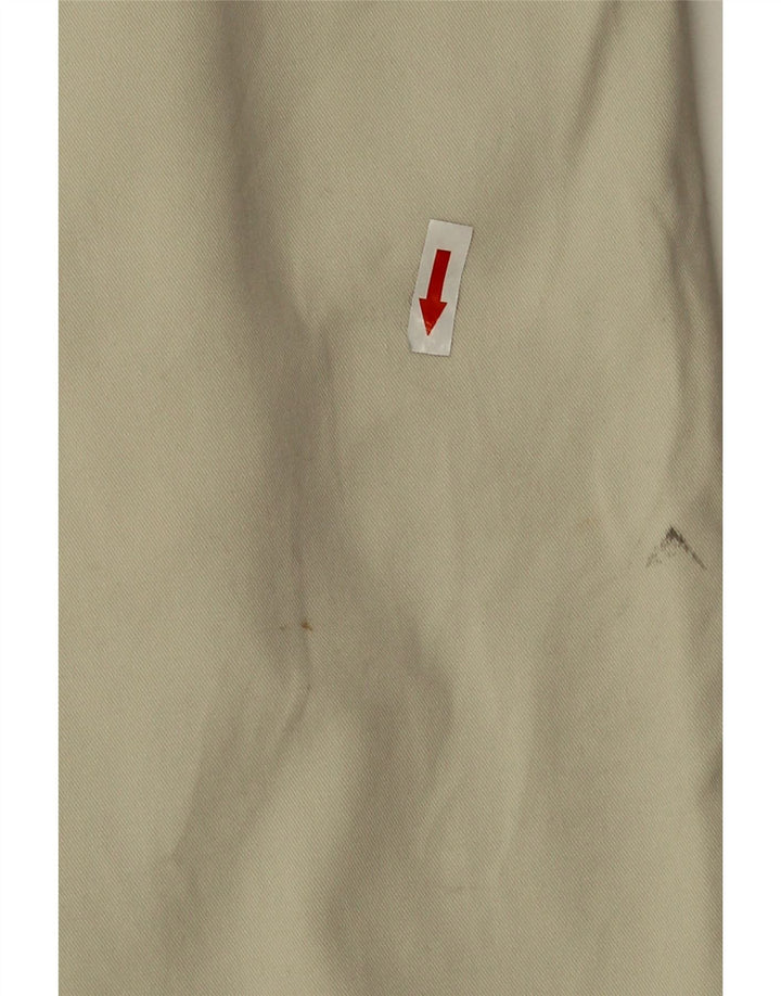 Marks & Spencer Mens Pegged Chino Shorts W38 XL Beige Cotton