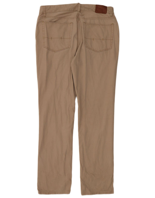 POLO RALPH LAUREN Mens Straight Casual Trousers W34 L32 Beige Cotton