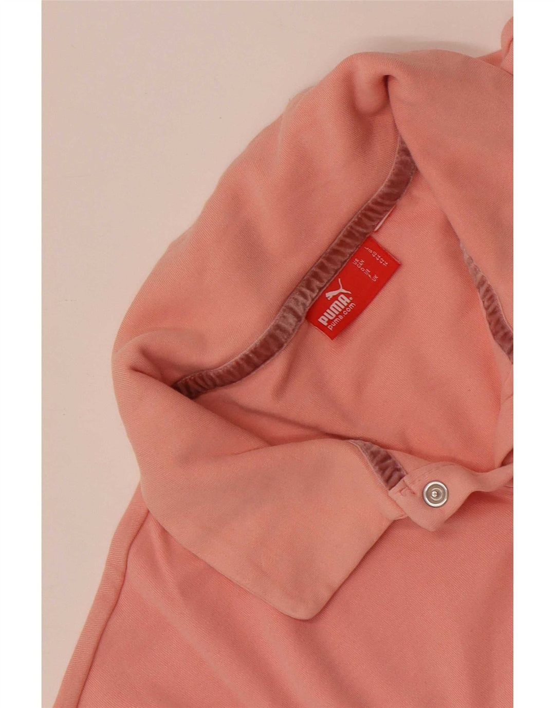 Puma Womens Polo Shirt UK 14 Large Pink