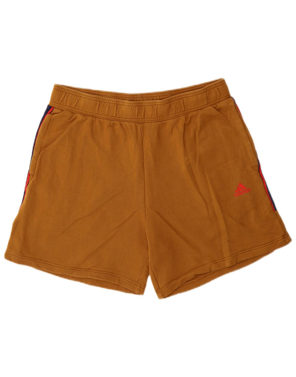 Adidas Mens Graphic Sport Shorts XL Beige Colourblock Cotton