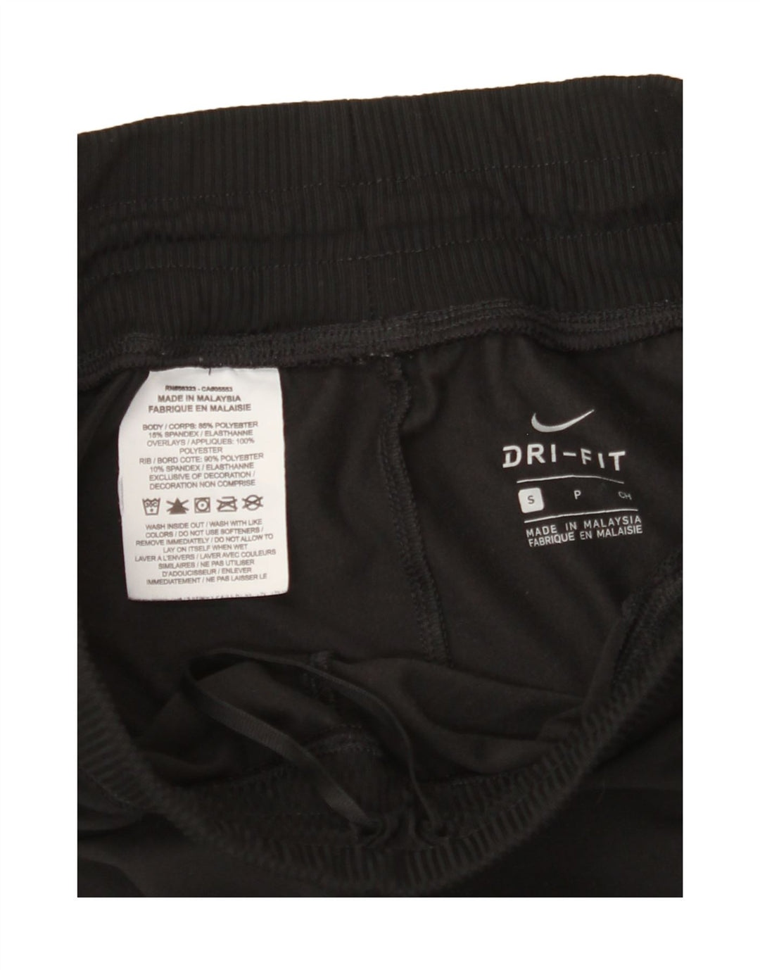 NIKE Womens Dri Fit Tracksuit Trousers Joggers UK 8 Small  Black Polyester Vintage Nike and Second-Hand Nike from Messina Hembry 