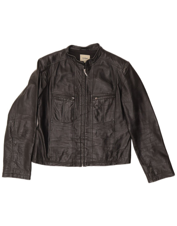 Conbipel Womens Leather Jacket IT 48 XL Black