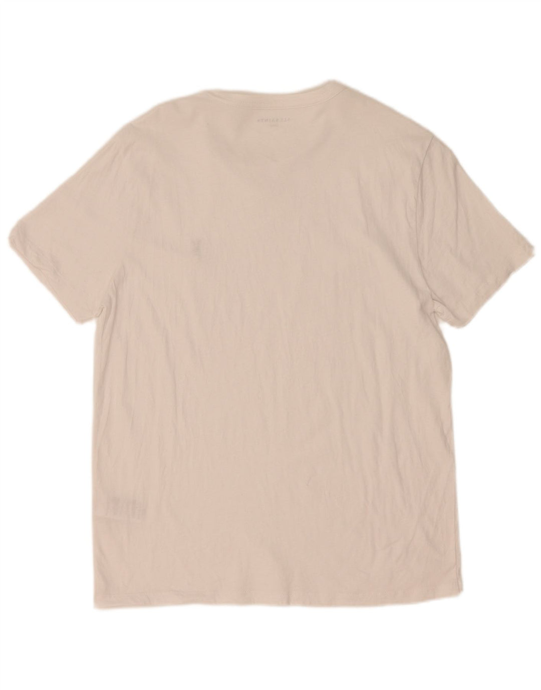 All Saints Mens T-Shirt Top Large White Cotton