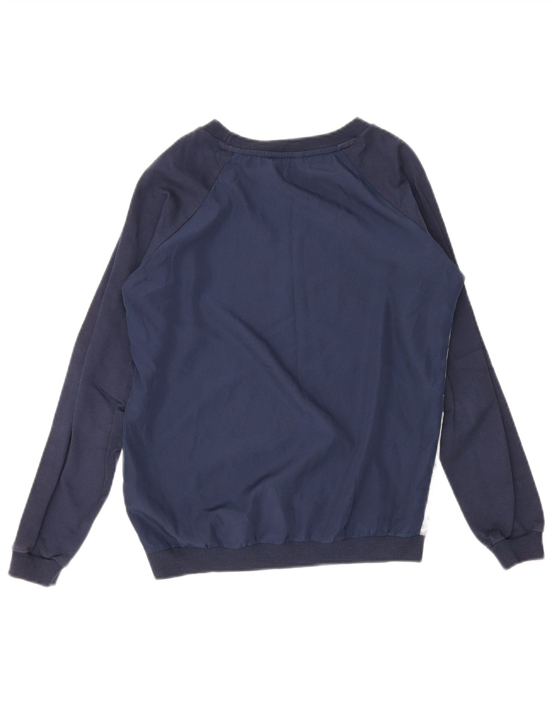 Guess Womens Oversized Sweatshirt Jumper UK 6 XS Navy Blue Floral Polyester