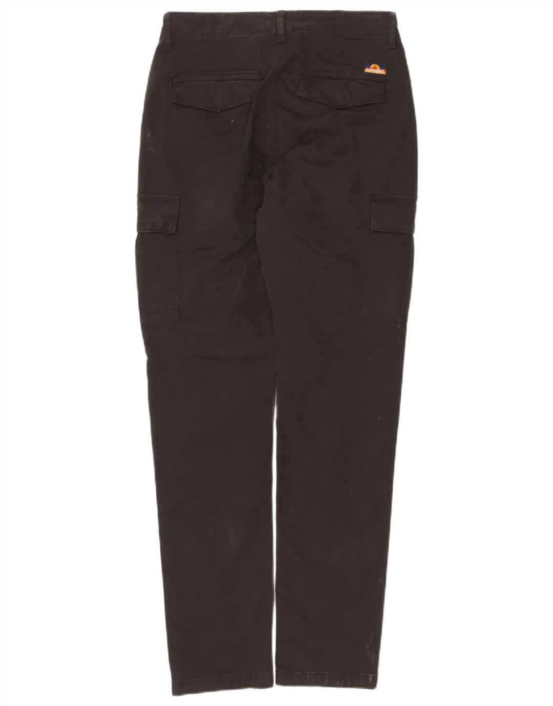 Superdry Mens Slim Cargo Trousers W28 L32 Black Cotton