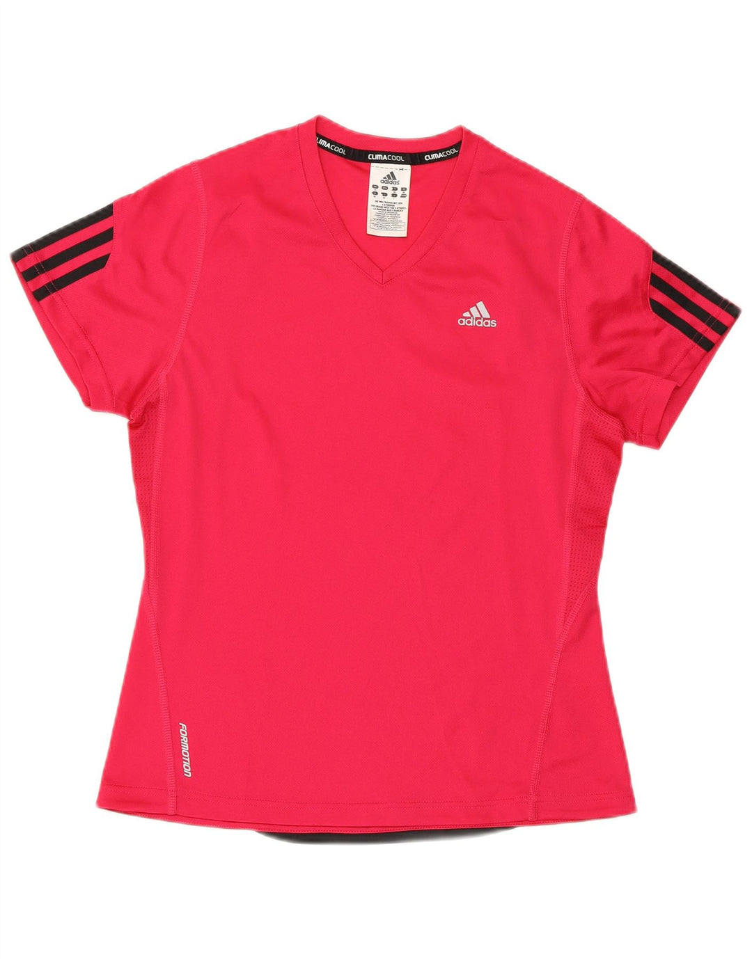 ADIDAS Womens Climacool T-Shirt Top UK 12 Medium  Pink Polyester