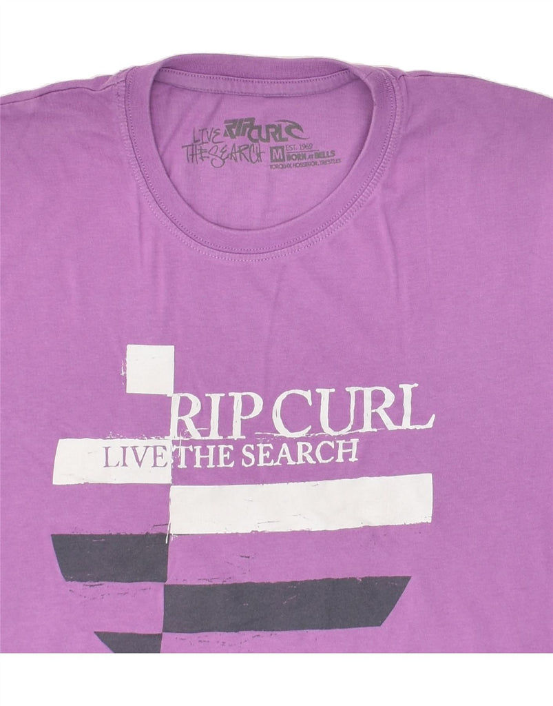 RIP CURL Mens Graphic T-Shirt Top Medium Purple Cotton | Vintage Rip Curl | Thrift | Second-Hand Rip Curl | Used Clothing | Messina Hembry 