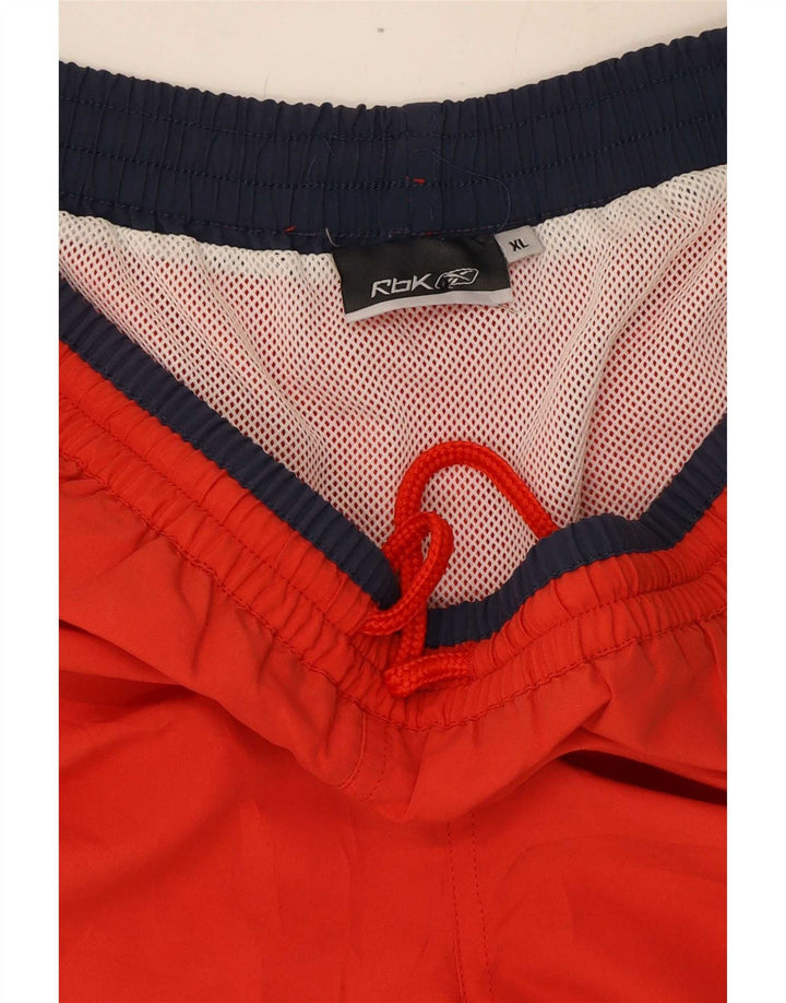 Reebok Mens Swimming Shorts XL Red Colourblock