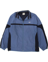 REEBOK Mens Tracksuit Top Jacket Medium Blue Colourblock