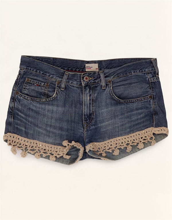 Tommy Hilfiger Womens Denim Shorts Medium W31 Blue Cotton
