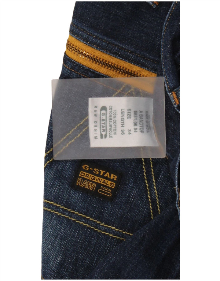 G-Star Mens Loose Jeans W34 L36 Blue Cotton