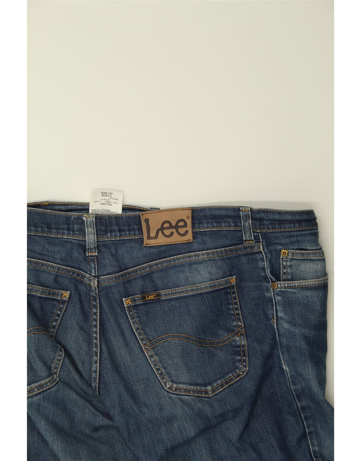 LEE Mens Straight Jeans W36 L28 Navy Blue Cotton Vintage Lee and Second-Hand Lee from Messina Hembry 