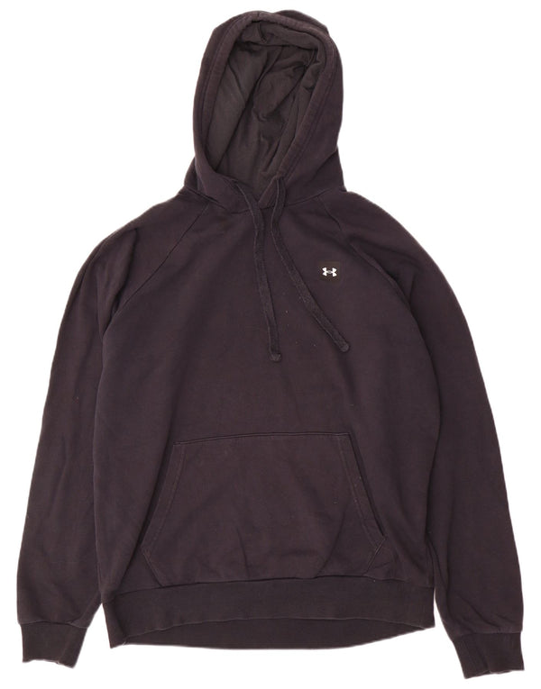 Under Armour Mens Hoodie Jumper Large Black Cotton