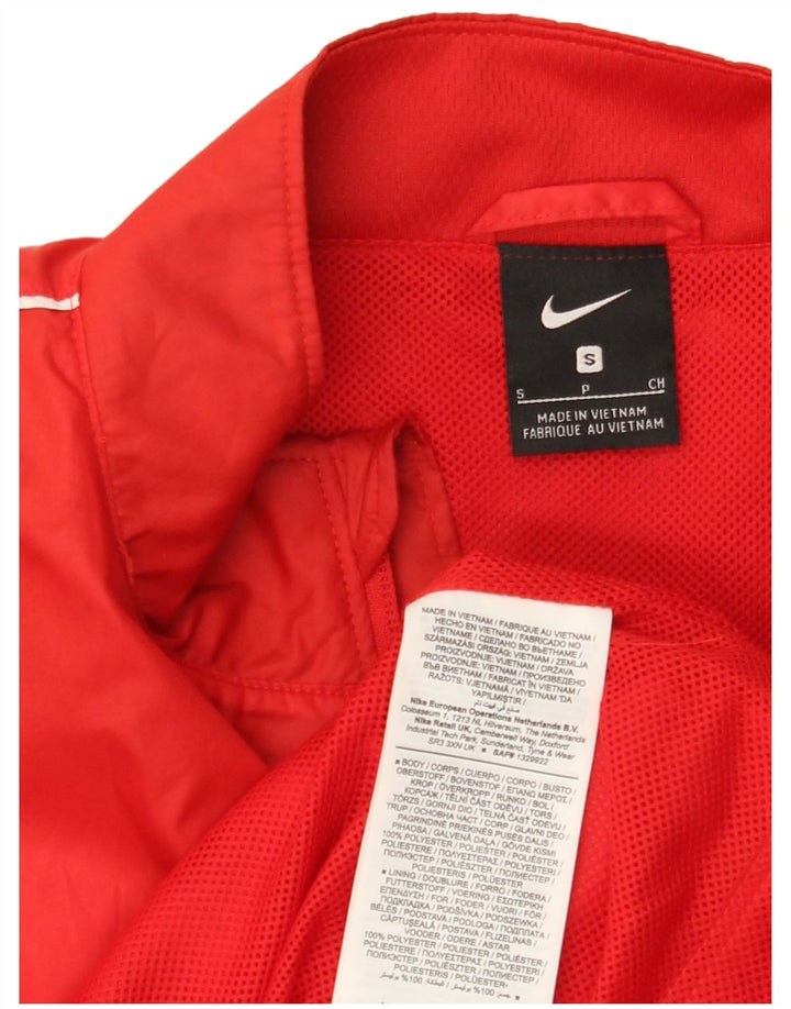 NIKE Mens Tracksuit Top Jacket Small Red