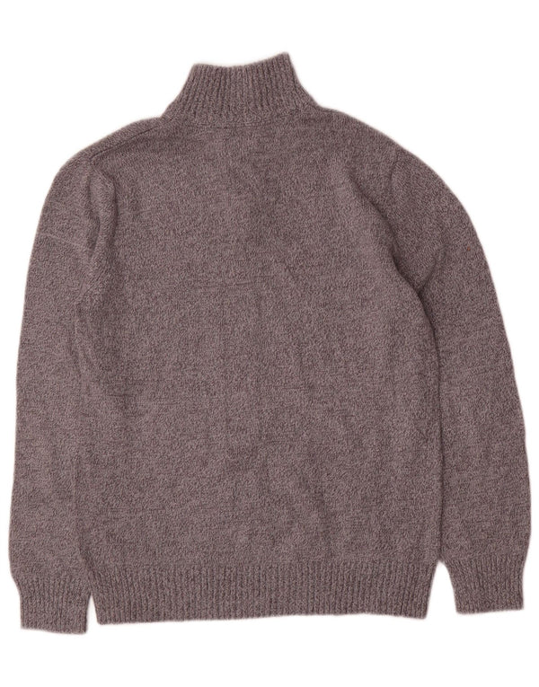 Nautica Boys Zip Neck Jumper Sweater 12-13 Years Large Grey Cotton