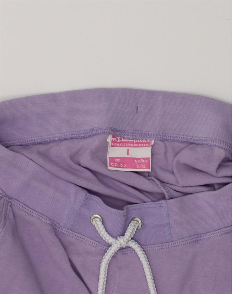 CHAMPION Girls Sport Shorts 11-12 Years Large Purple Cotton | Vintage Champion | Thrift | Second-Hand Champion | Used Clothing | Messina Hembry 