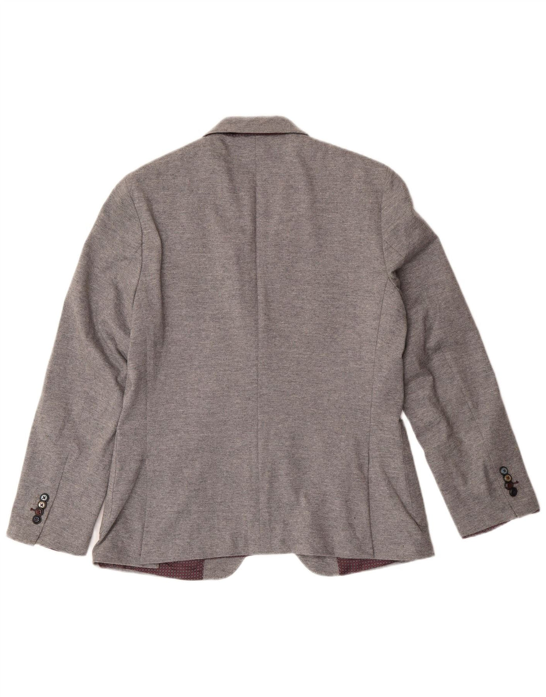 John Barritt Womens 2 Button Blazer Jacket IT 50 XL Grey Cotton