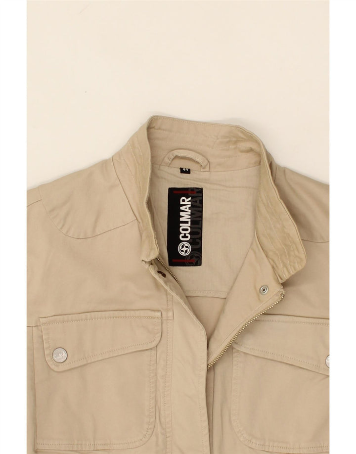 COLMAR Womens Utility Jacket IT 44 Medium Beige Cotton Vintage Colmar and Second-Hand Colmar from Messina Hembry 