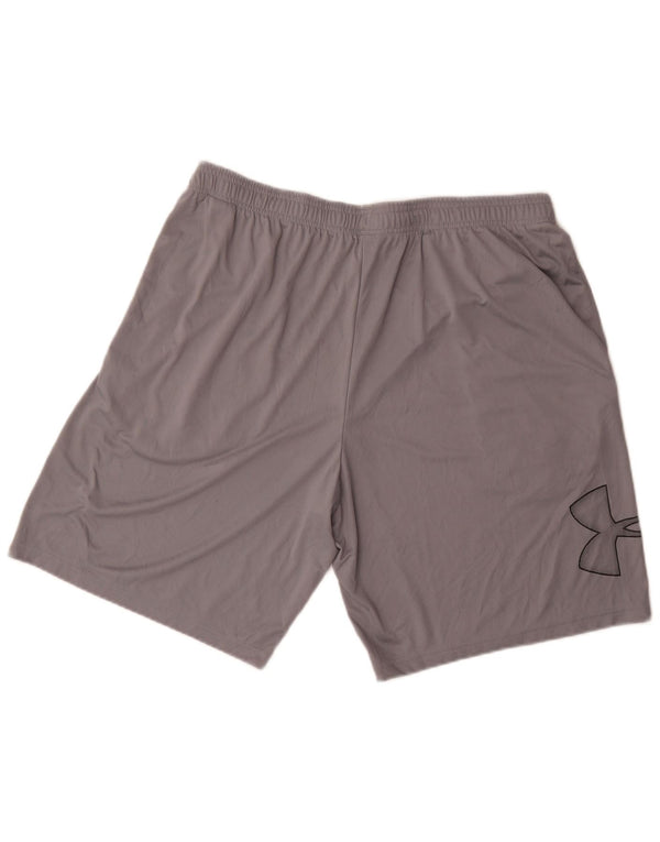 Under Armour Mens Graphic Sport Shorts XL  Grey Polyester
