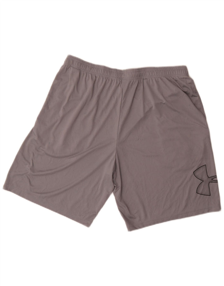 Under Armour Mens Graphic Sport Shorts XL  Grey Polyester