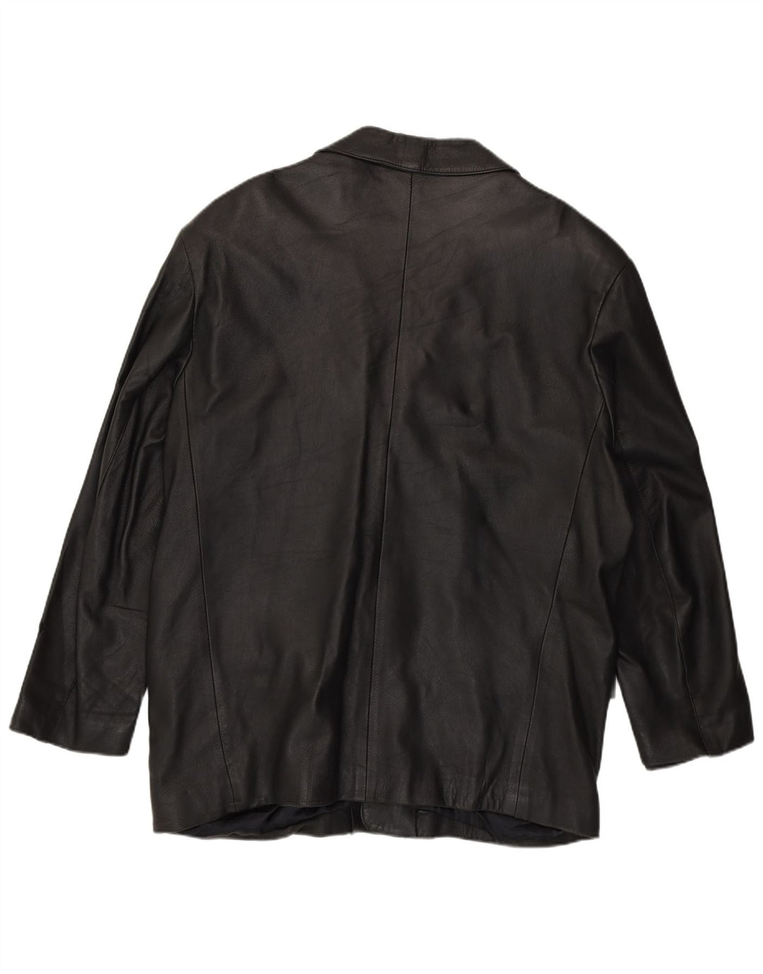 Regina Mens Leather Jacket UK 44 2XL Black Leather