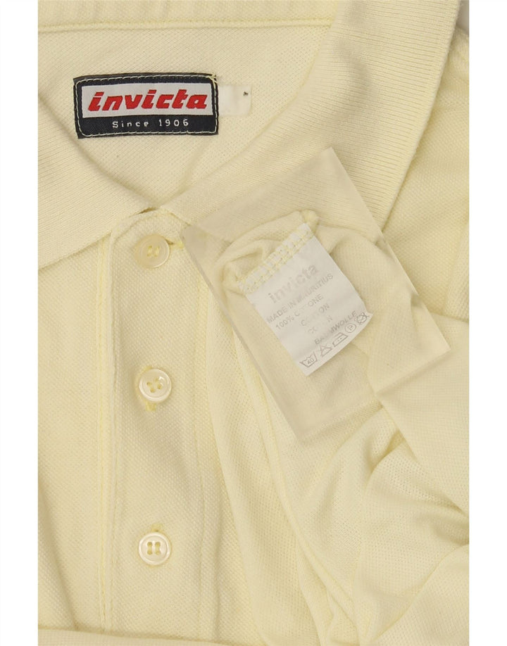 Invicta Mens Polo Shirt XL Yellow Cotton