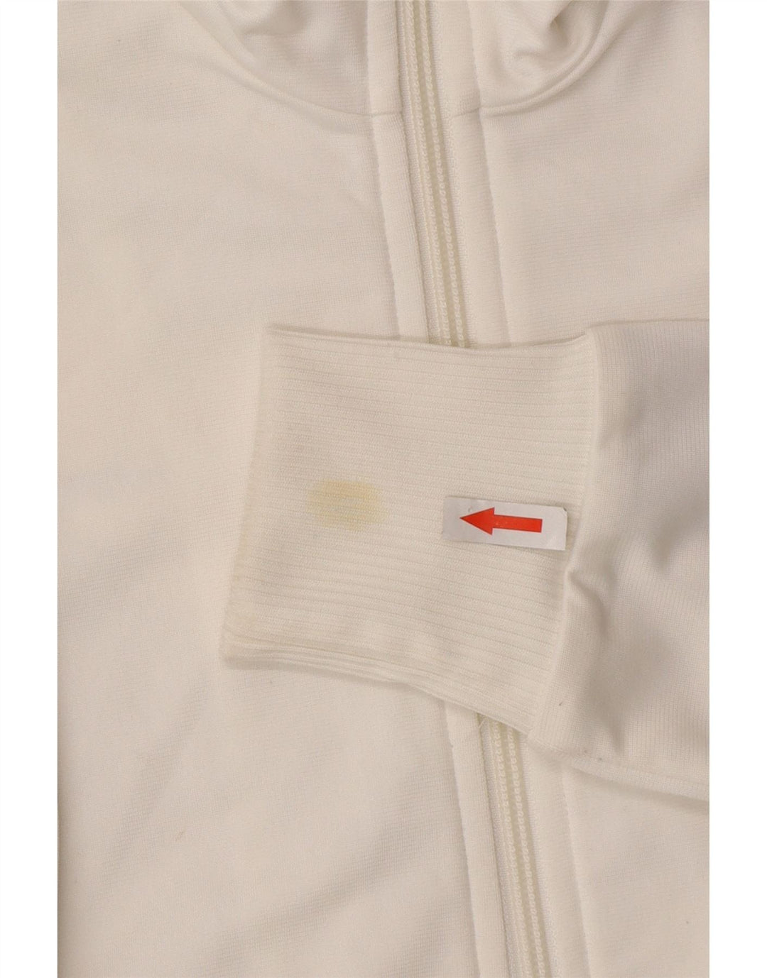 Adidas Womens Graphic Tracksuit Top Jacket EU 38 Small White Polyester