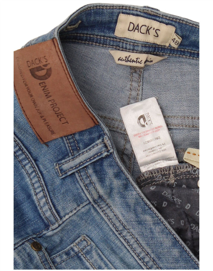 Dack's Womens Originals Slim Jeans IT 48 Medium W32 L31 Blue Cotton