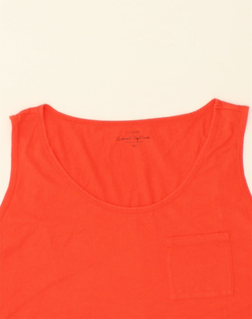 J. CREW Womens Vest Top UK 18 XL Red Cotton | Vintage J. Crew | Thrift | Second-Hand J. Crew | Used Clothing | Messina Hembry 