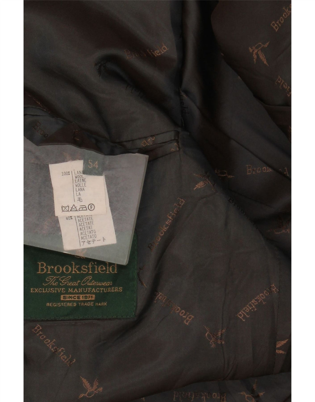 Brooksfield Womens 3 Button Blazer Jacket IT 54 2XL Navy Blue Wool