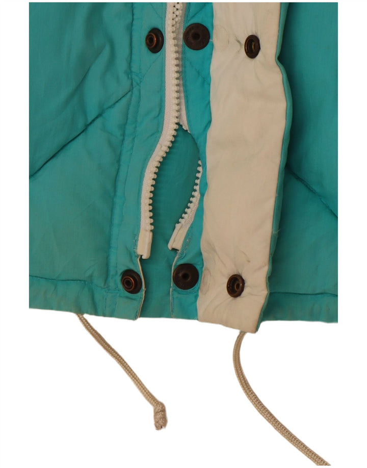 DOLOMITE Mens Reversible Quilted Gilet UK 40 Large Blue Cotton