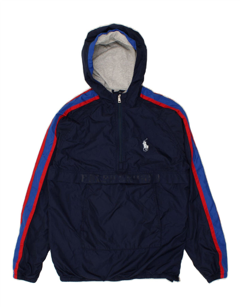 POLO RALPH LAUREN Boys Hooded Anorak Jacket 15-16 Years XL Navy Blue | Vintage Polo Ralph Lauren | Thrift | Second-Hand Polo Ralph Lauren | Used Clothing | Messina Hembry 