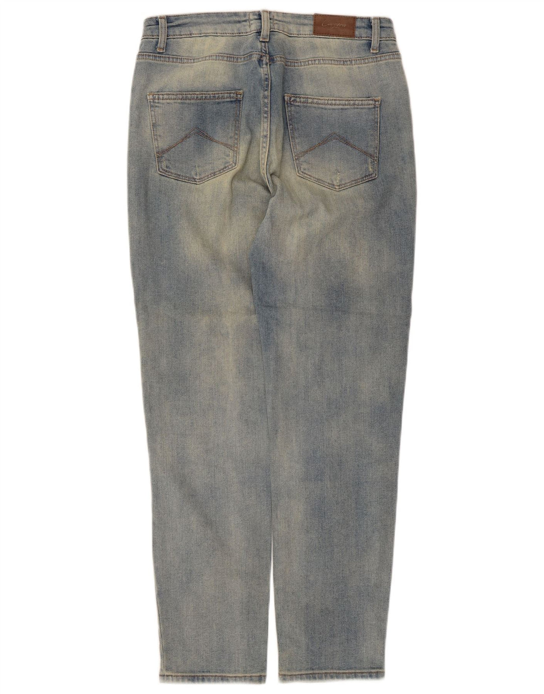 Carrera Womens Distressed Tapered Jeans IT 42 Medium W29 L29 Blue Cotton